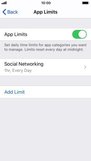 Press the required category.