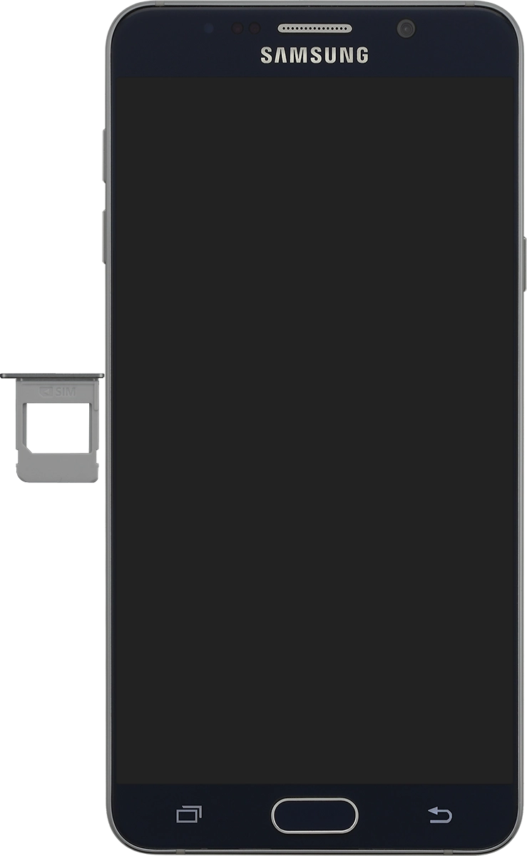 Place your SIM as shown on the angled corner of the SIM holder.