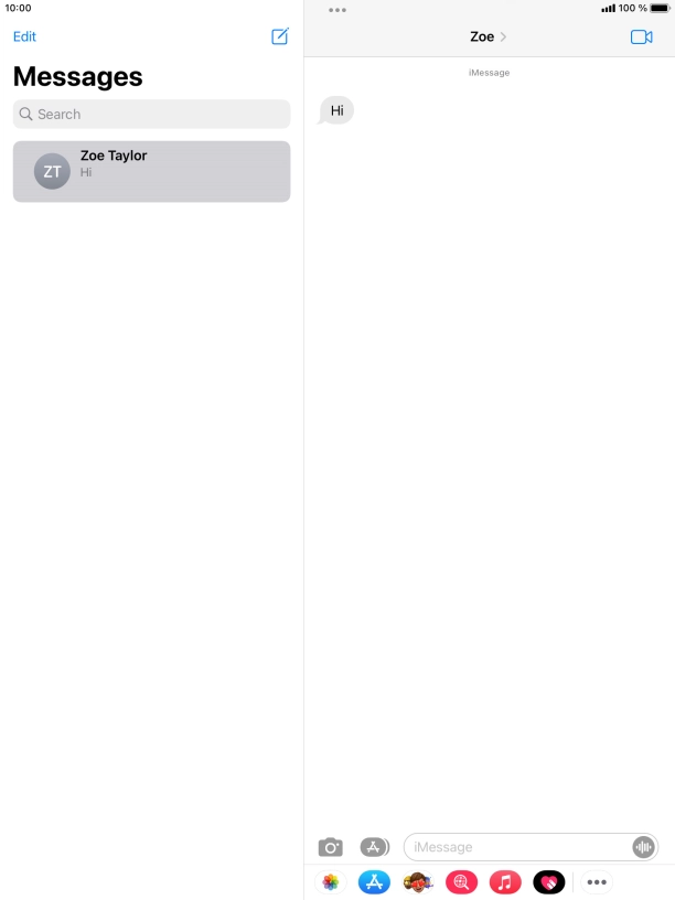 Press the Home key to return to the home screen.