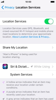 Press the required application.