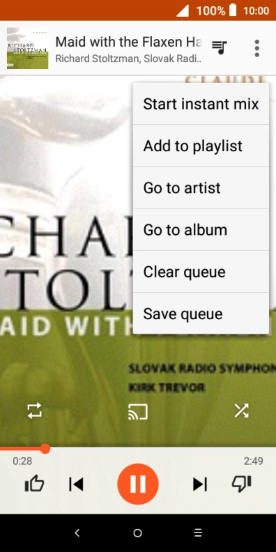 Press Add to playlist.