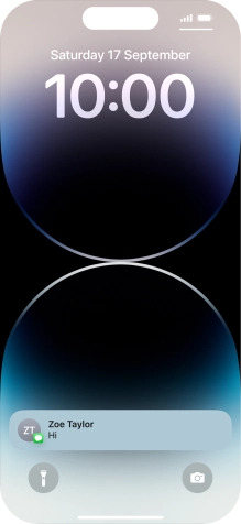 Press the required notification and follow the instructions on the screen to use the selected function.