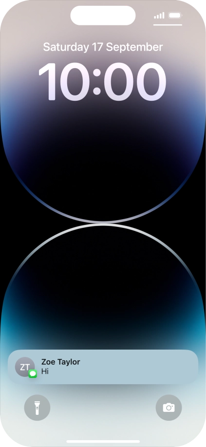 Press the required notification and follow the instructions on the screen to use the selected function.