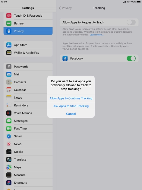 If you turn off the function, press the required setting.