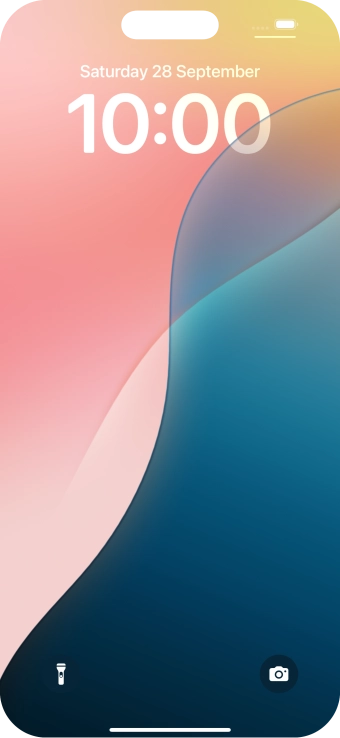 Slide your finger upwards starting from the bottom of the screen.