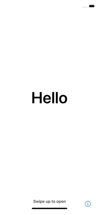 Slide your finger upwards starting from the bottom of the screen.