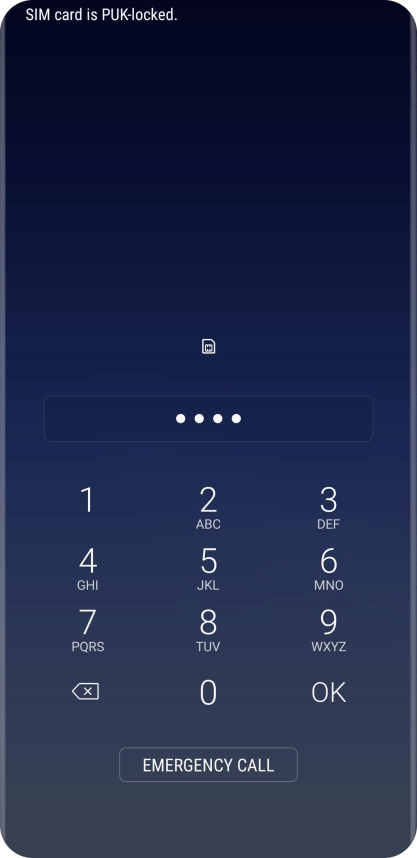 If you're asked to key in your PIN, do so and press OK.