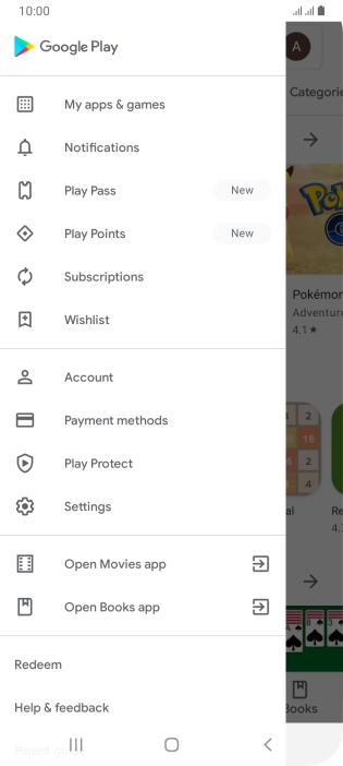 Press My apps & games.