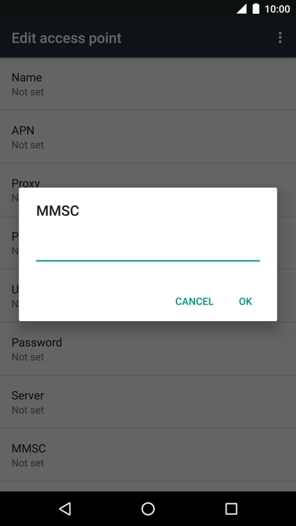 Key in http://pxt.vodafone.net.au/pxtsend and press OK.