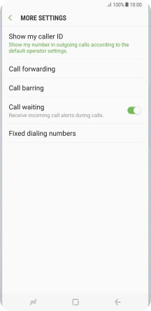 Press Call forwarding.