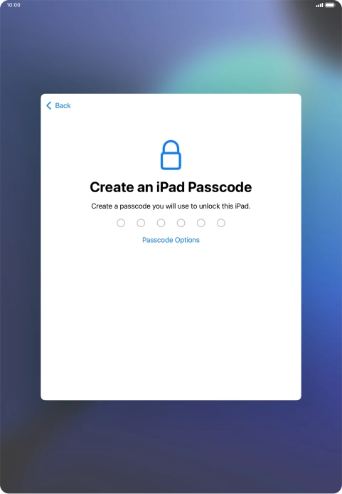 Press Passcode Options. Press Passcode Options.