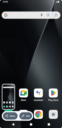 To edit your screenshot, press the screenshot and follow the instructions on the screen to make the required changes.