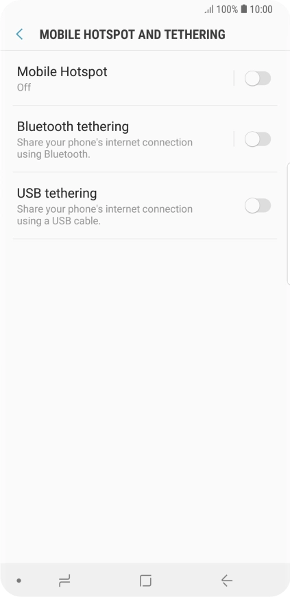 Press Mobile Hotspot. Press Mobile Hotspot.
