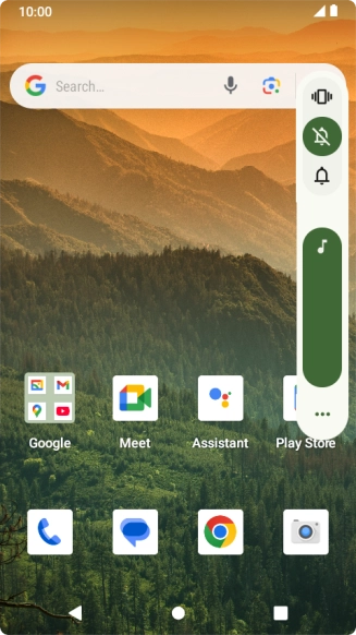 Press the sound icon to turn off silent mode.