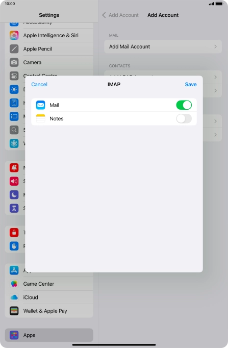Press Save. Your email account has now been set up. To select more settings for incoming and outgoing server, proceed with the following steps.