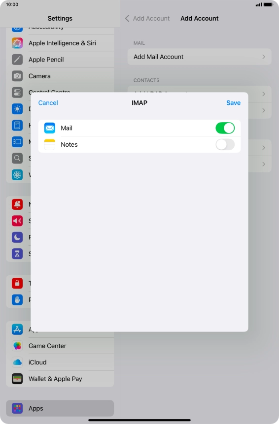 Press Save. Your email account has now been set up. To select more settings for incoming and outgoing server, proceed with the following steps.