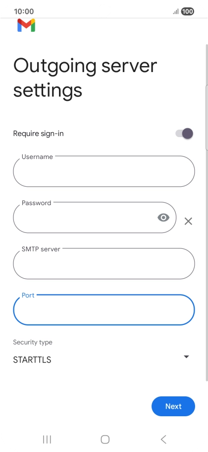 Press the drop down list below 