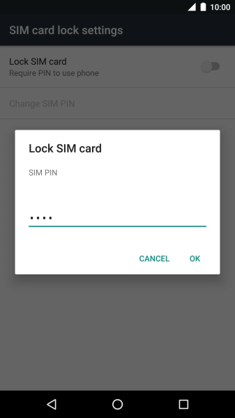 Key in your PIN and press OK.