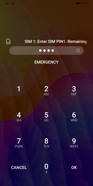 If you're asked to key in your PIN, do so and press OK.