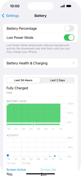Slide your finger upwards starting from the bottom of the screen to return to the home screen.