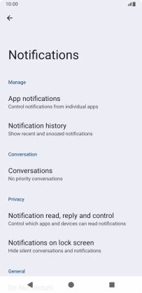 Press App notifications.