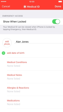 Press add photo and follow the instructions on the screen to add a picture.