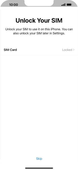 Press SIM Card.