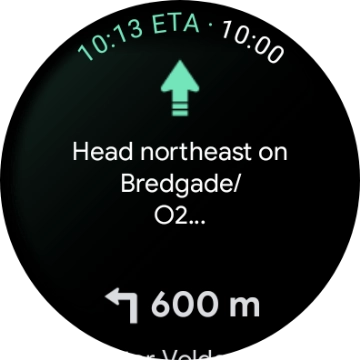 Follow the instructions on the screen to navigate to the selected destination.