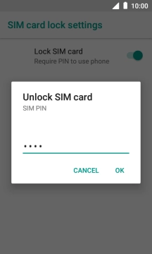 Key in your PIN and press OK.
