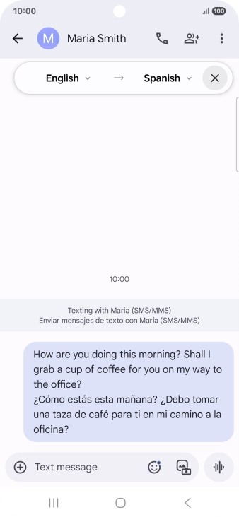 Follow the instructions on the screen to select the required language settings and use the function.