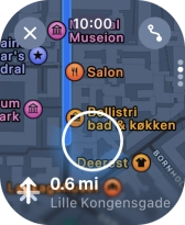 Follow the instructions on the screen to go to the required destination.