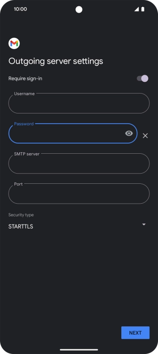 Press the field below 