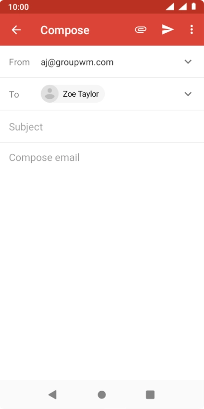 Press Subject and key in the required subject.