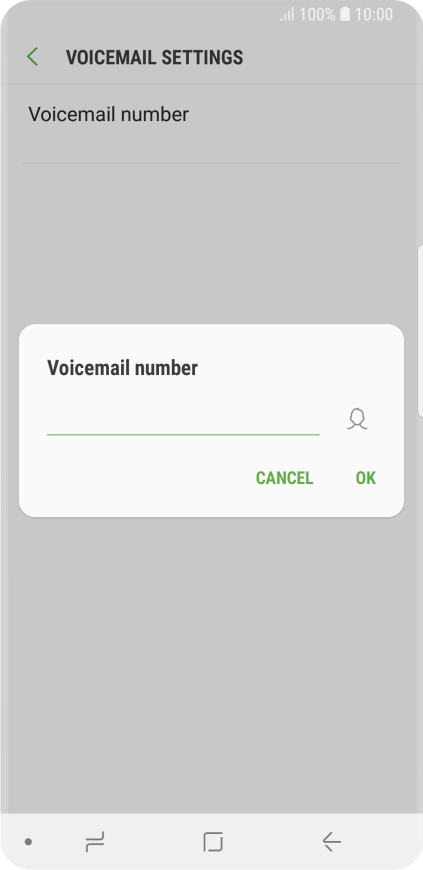 Key in +61414121121 and press OK.