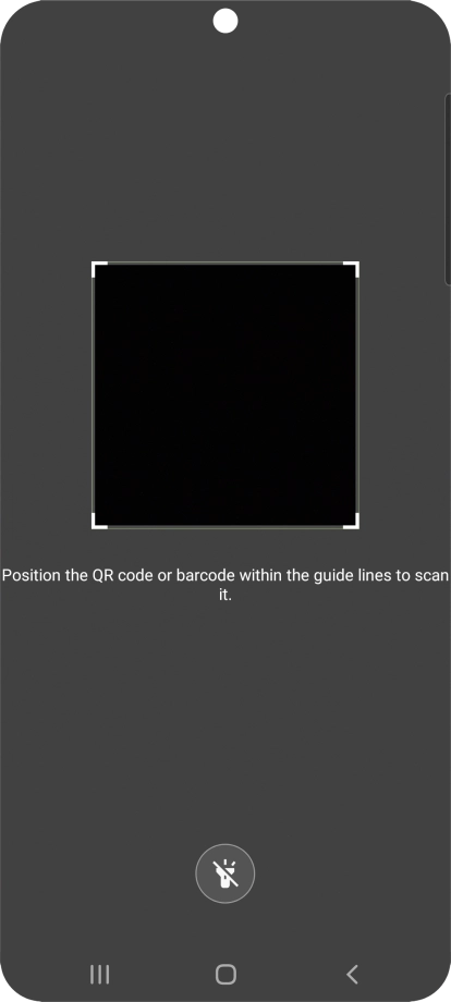 Place the QR code you've received inside the phone camera frame to scan the code.