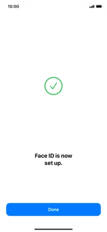 Press Done. If you haven't previously selected a phone lock code, key in a code of your own choice twice.