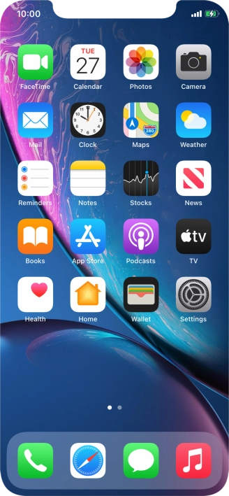When the battery charging icon is displayed, the battery is charging.