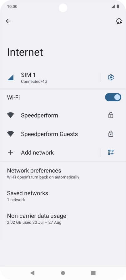 Press the Home key to return to the home screen.