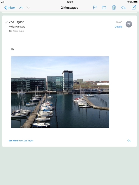 Press the Home key to return to the home screen.