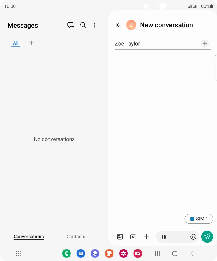 Press the picture icon.
