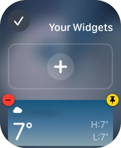 Press the add widget icon and go to the required widget.