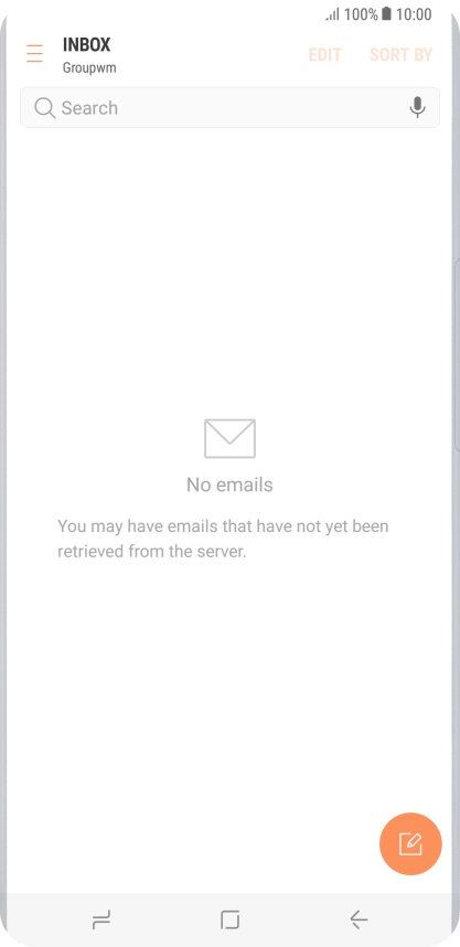 Press the new email message icon.