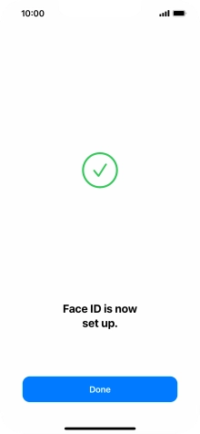 Press Done. If you haven't previously selected a phone lock code, key in a code of your own choice twice.