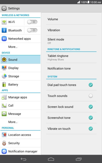 Press the Home key to return to the home screen.