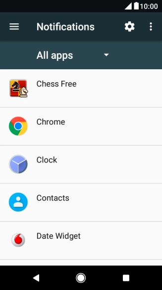 Press the required app.