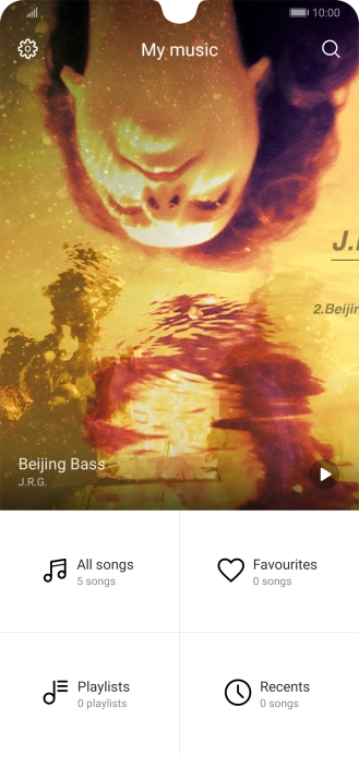Press All songs.