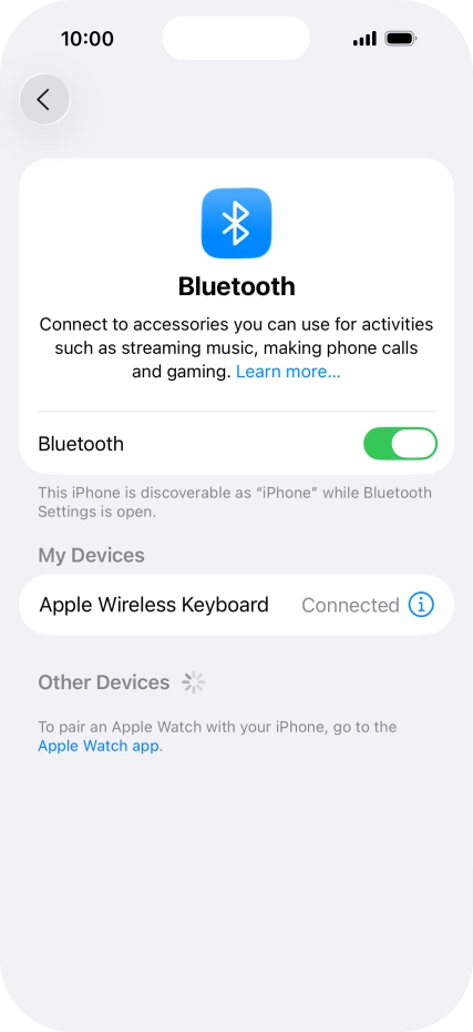 Slide your finger upwards starting from the bottom of the screen to return to the home screen.