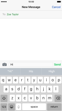 Press the camera icon.