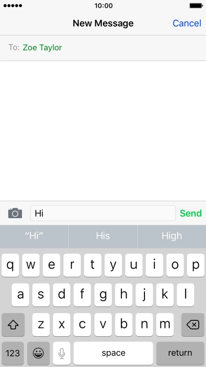 Press the camera icon.