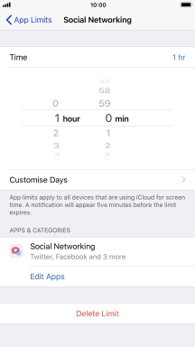 Press Customise Days.